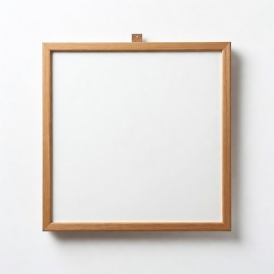 Empty Wooden Picture Frame