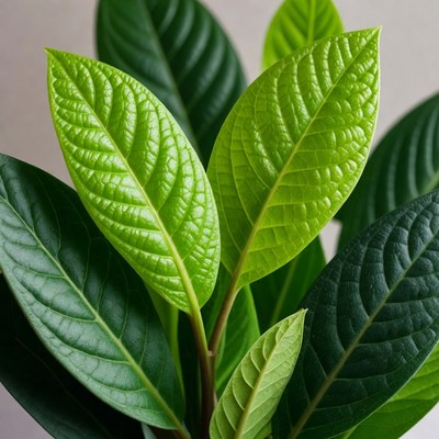 Vibrant Green Plant Leaves