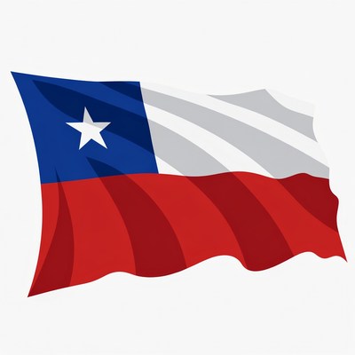 Chilean Flag Waving
