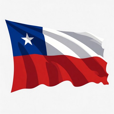 Chilean Flag Waving