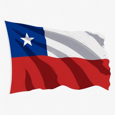 Chilean Flag Waving