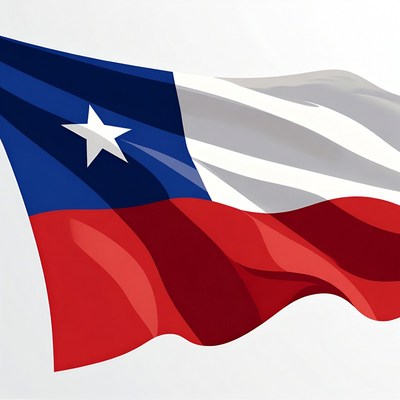 Chilean Flag Waving