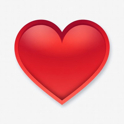 Shiny Red Heart Icon
