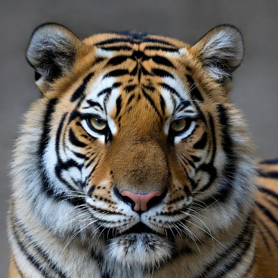 Close-up tiger staring intensely