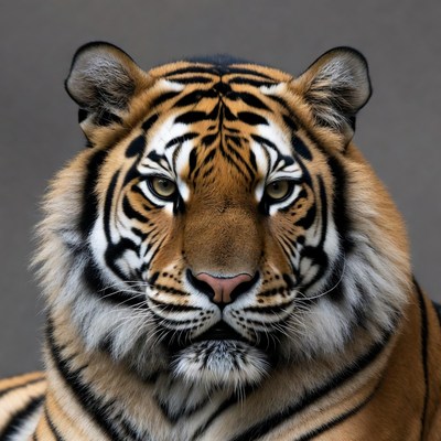 Close-up tiger portrait