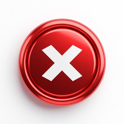 Red X Button Icon