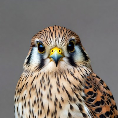 Close-up American Kestrel Portrait