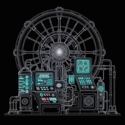 Futuristic Generator Machine Illustration