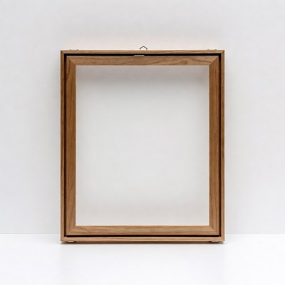 Empty Wooden Picture Frame
