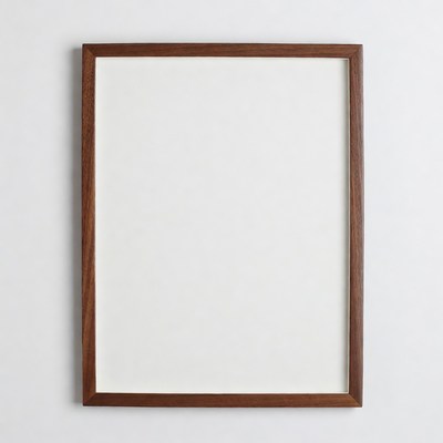 Empty Wooden Picture Frame