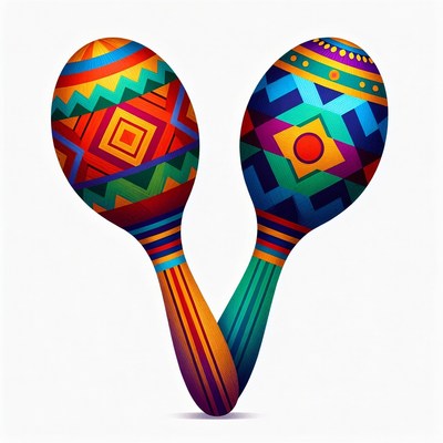 Colorful Maracas Illustration