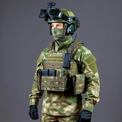 Soldier in tactical gear