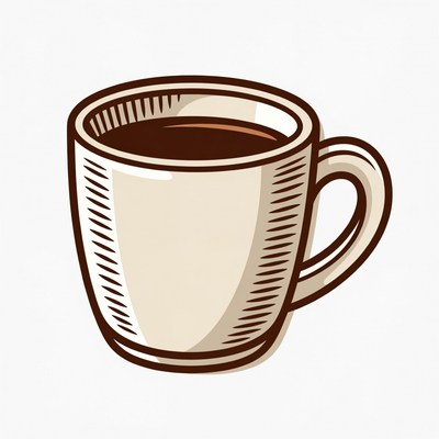 Coffee mug illustration