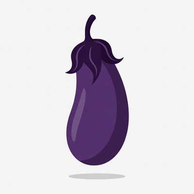 Purple eggplant illustration