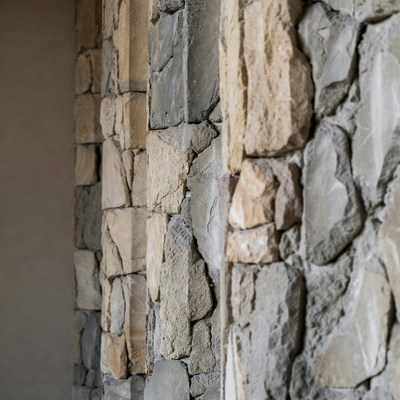 Stone Wall with Arches