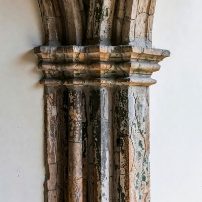 Weathered Gothic Arch Columns
