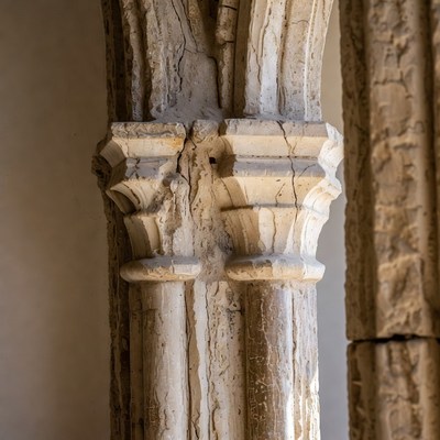 Ancient Stone Gothic Columns
