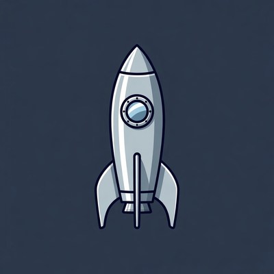 Rocket ship illustration