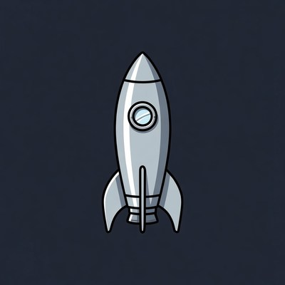 Rocket ship illustration