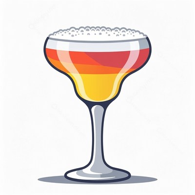 Margarita with layered colors