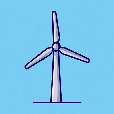 Wind Turbine Illustration