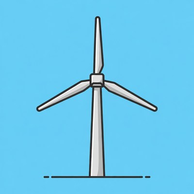 Wind Turbine Illustration