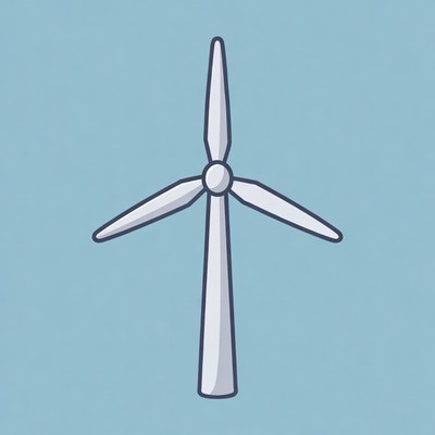 Wind Turbine Illustration