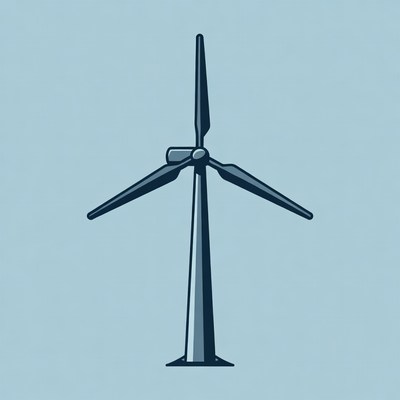 Wind Turbine Illustration