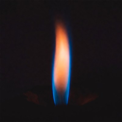 Blue Flame Burning