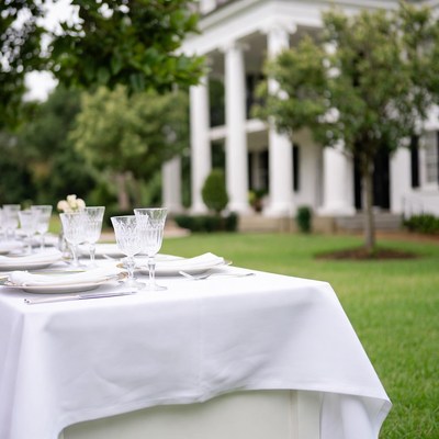 Elegant Outdoor Wedding Table Setting