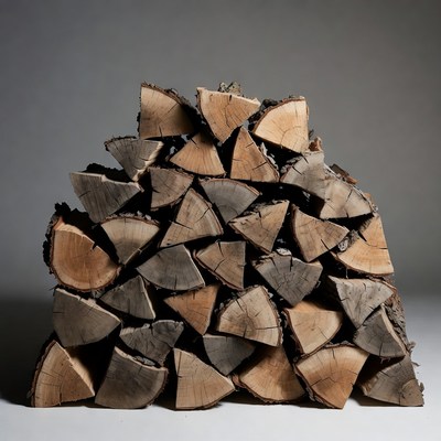 Stack of Firewood Logs