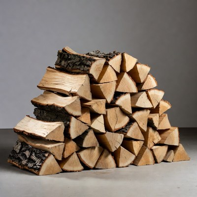 Stack of Firewood Logs