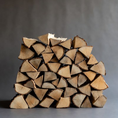 Stack of Firewood Logs