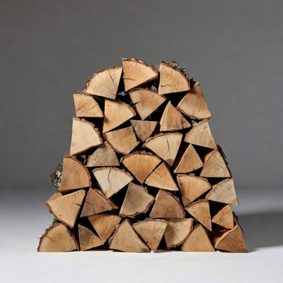 Stack of Firewood Logs