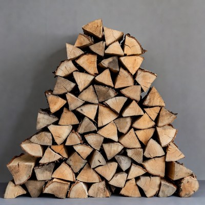 Stack of Firewood Logs