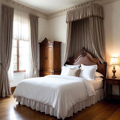 Luxurious Canopy Bed in Elegant Bedroom