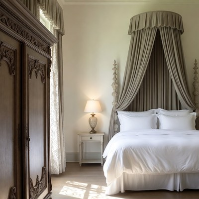 Luxurious Canopy Bed in Elegant Bedroom