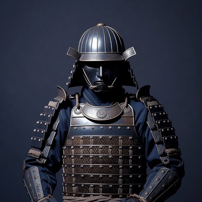 Samurai warrior in armor