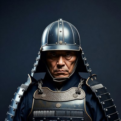 Samurai warrior in armor