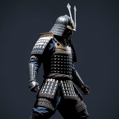 Samurai Warrior in Armor