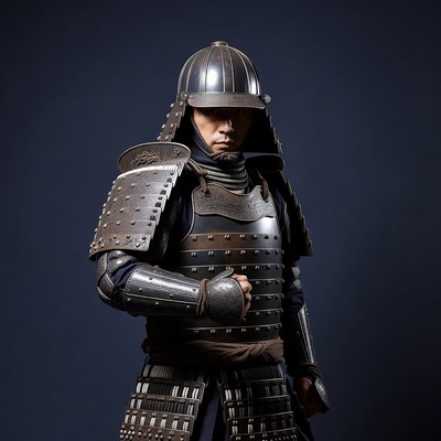 Samurai warrior in armor