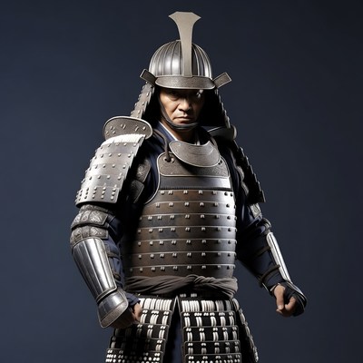 Samurai warrior in armor
