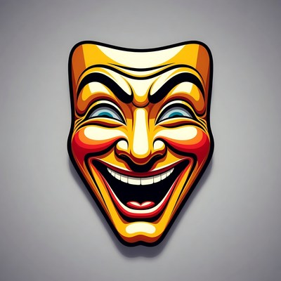 Laughing Comedy Theater Mask