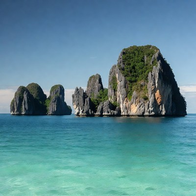 Limestone Karsts in Turquoise Bay
