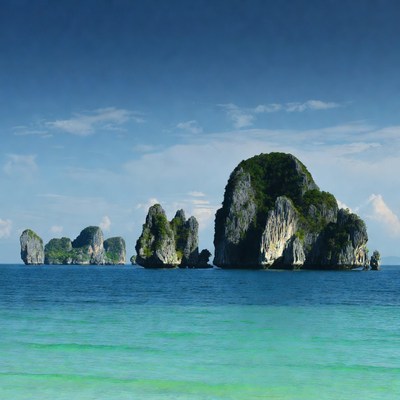 Limestone Karsts in Turquoise Bay