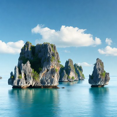 Ha Long Bay Limestone Karsts