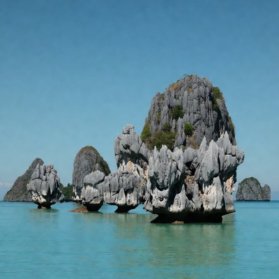 Ha Long Bay Limestone Karsts