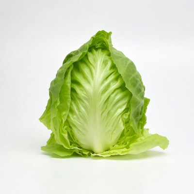 Fresh green cabbage head