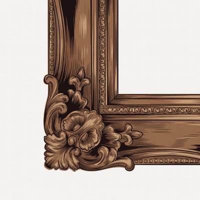 Ornate Wooden Picture Frame