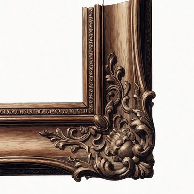 Ornate Wooden Picture Frame
